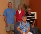 Siblings Chuck Siebenand, Kathryn Kulas, Mary Ann Kramer (seated) and John Siebenand