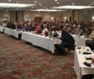 Hundreds of farmers gathered for meeting
