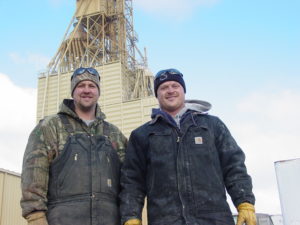 Summit Grain Construction owners Russell Schlueter and Dustin Nelson.