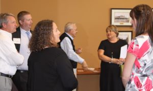Advisors from the Hutchinson area gathered for a luncheon discussion Oct. 7.