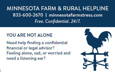 Graphic for the Minnesota Farm and Rural Helpline