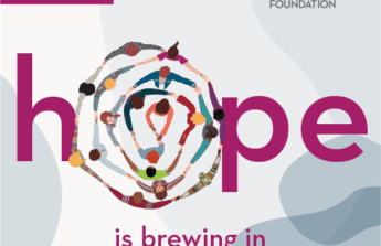 A graphic with the foundation logo and the words, "Join us! Hope is brewing in southwest Minnesota"
