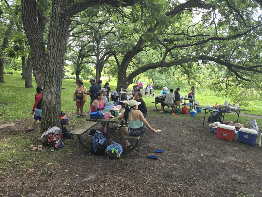 Families enjoyed an
outing to Glacial Lakes State Park, one of three activities during the summer hosted by Conexiones and KMS Community Education.