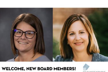 New board members Eriann Faris and Valerie Halvorson