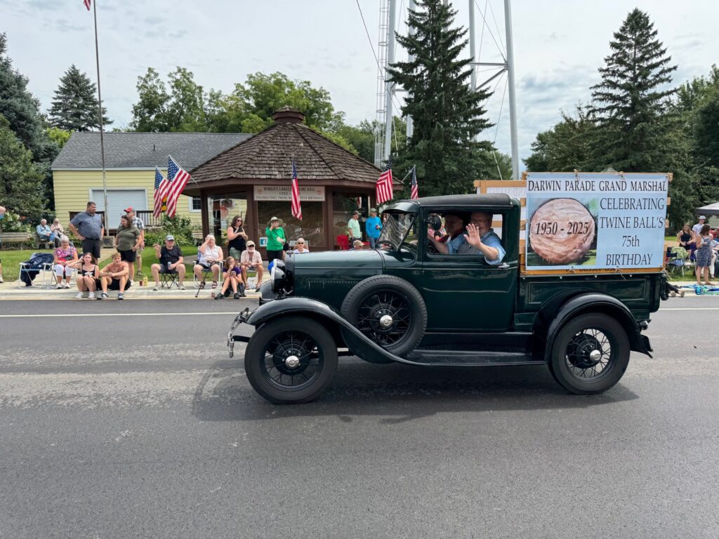 The Twine Ball serves as parade grand marshal for its namesake festival in 2025.