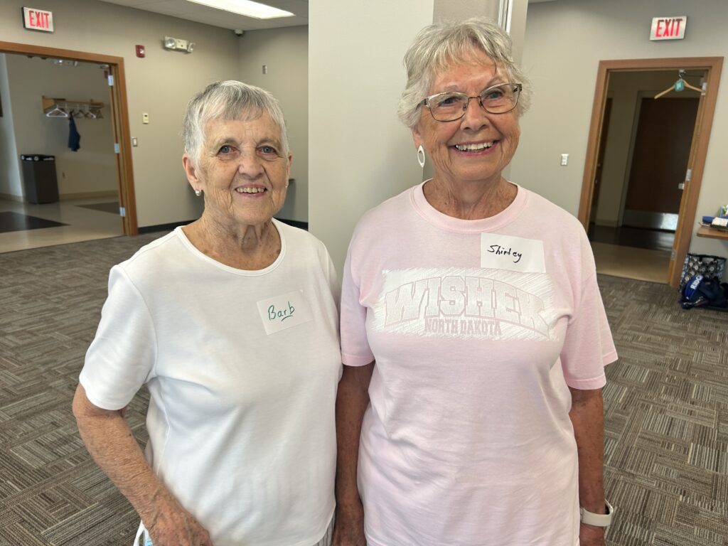 Barb and Shirley attend one of the Winsted SAIL classes